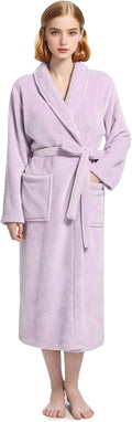 Plush Soft Robes for Women, Premium Fleece Womens Robe Cozy Warm Bathrobe